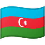 Azerbaijan flag on Google/Android devices