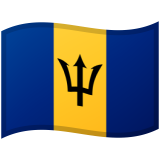 Barbados flag on Google/Android devices