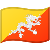 Bhutan flag on Google/Android devices