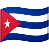 Cuba flag on Google/Android devices