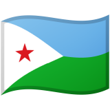 Djibouti flag on Google/Android devices