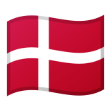 Denmark flag on Google/Android devices