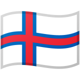 Faroe Islands flag on Google/Android devices