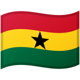 Ghana flag on Google/Android devices