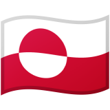 Greenland flag on Google/Android devices