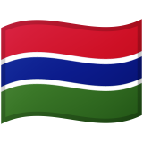 Gambia flag on Google/Android devices