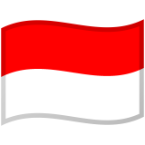 Indonesia flag on Google/Android devices