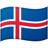 Iceland flag on Google/Android devices