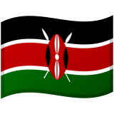 Kenya flag on Google/Android devices