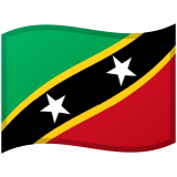 Saint Kitts and Nevis flag on Google/Android devices