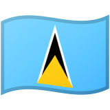 Saint Lucia flag on Google/Android devices