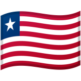 Liberia flag on Google/Android devices