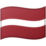 Latvia flag on Google/Android devices