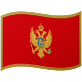 Montenegro flag on Google/Android devices