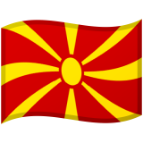 North Macedonia flag on Google/Android devices