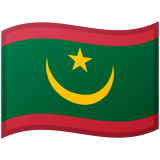 Mauritania flag on Google/Android devices