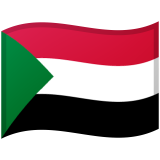 Sudan flag on Google/Android devices