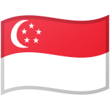 Singapore flag on Google/Android devices