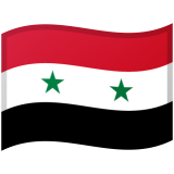 Syria flag on Google/Android devices