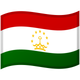 Tajikistan flag on Google/Android devices