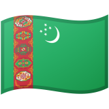 Turkmenistan flag on Google/Android devices