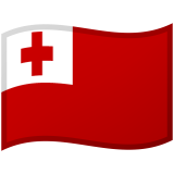 Tonga flag on Google/Android devices