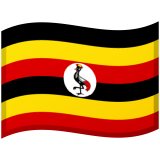 Uganda flag on Google/Android devices