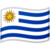 Uruguay flag on Google/Android devices