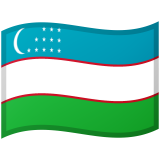 Uzbekistan flag on Google/Android devices