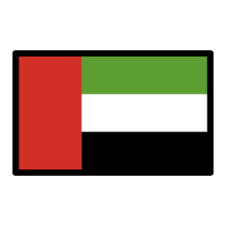 United Arab Emirates flag in OpenMoji style