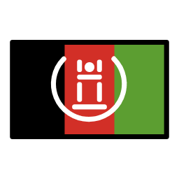 Afghanistan flag in OpenMoji style