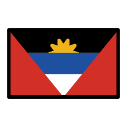 Antigua and Barbuda flag in OpenMoji style