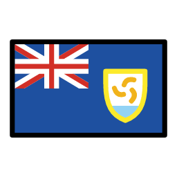 Anguilla flag in OpenMoji style