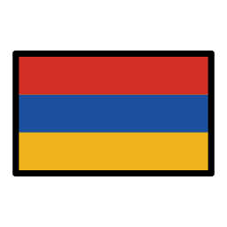 Armenia flag in OpenMoji style