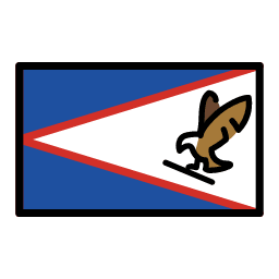 American Samoa flag in OpenMoji style