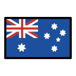 Australia flag in OpenMoji style