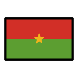 Burkina Faso flag in OpenMoji style