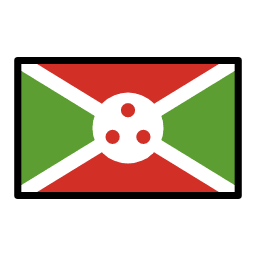 Burundi flag in OpenMoji style