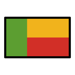 Benin flag in OpenMoji style