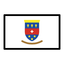 Saint Barthelemy flag in OpenMoji style