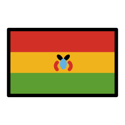 Bolivia flag in OpenMoji style