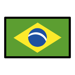 Brazil flag in OpenMoji style