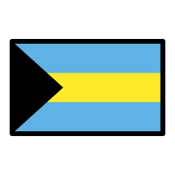 Bahamas flag in OpenMoji style