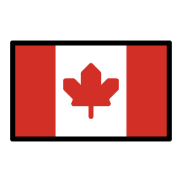 Canada flag in OpenMoji style