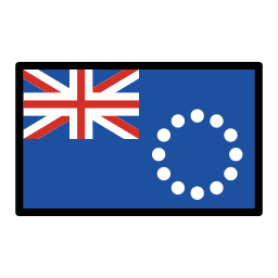 Cook Islands flag in OpenMoji style