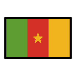 Cameroon flag in OpenMoji style