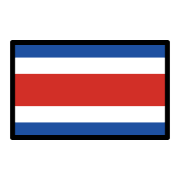 Costa Rica flag in OpenMoji style