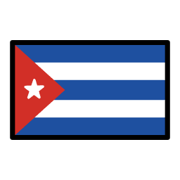 Cuba flag in OpenMoji style