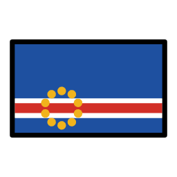 Cabo Verde flag in OpenMoji style