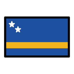 Curaçao flag in OpenMoji style